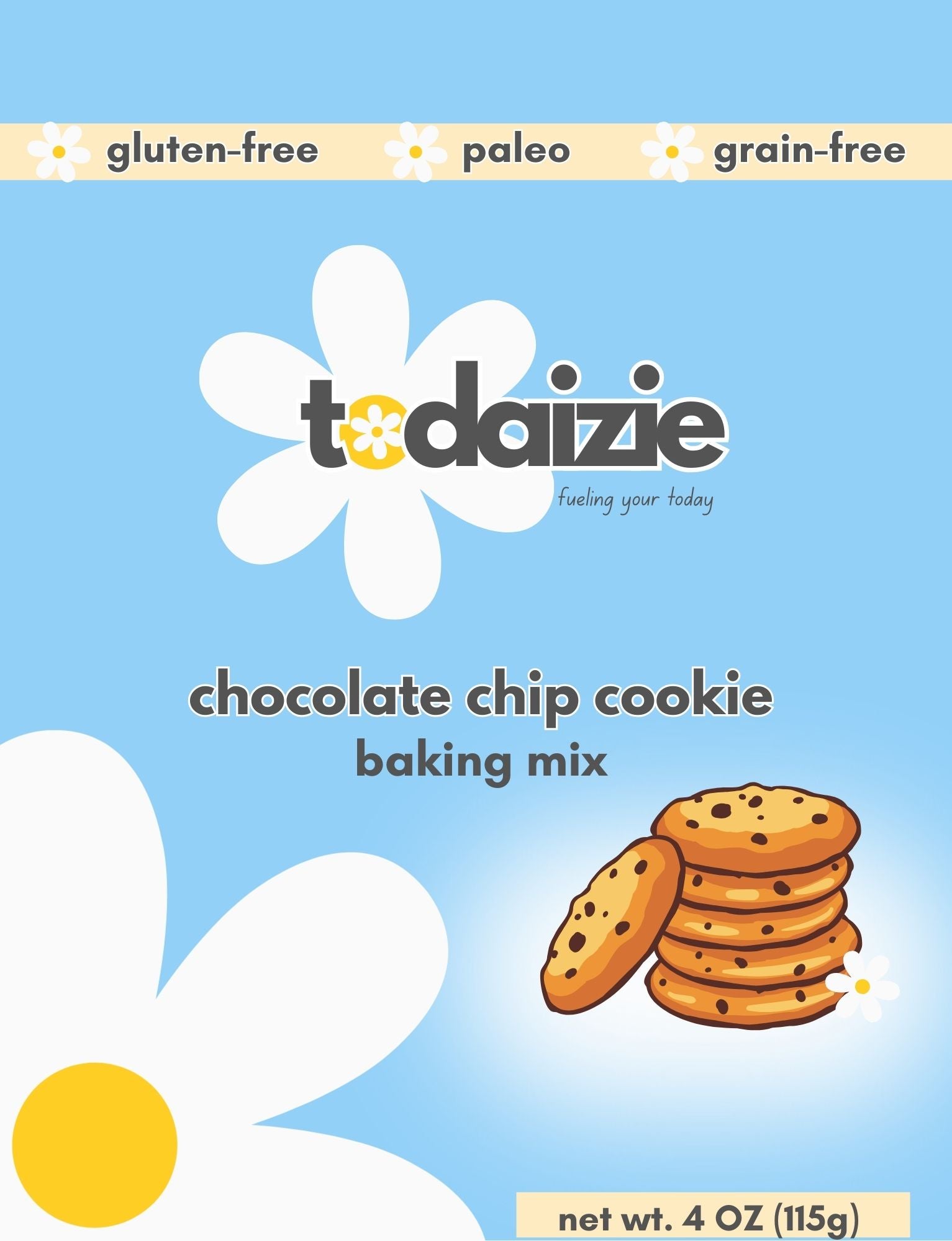 Todaizie Chocolate Chip Cookie Baking Mix | Nutritious Homemade